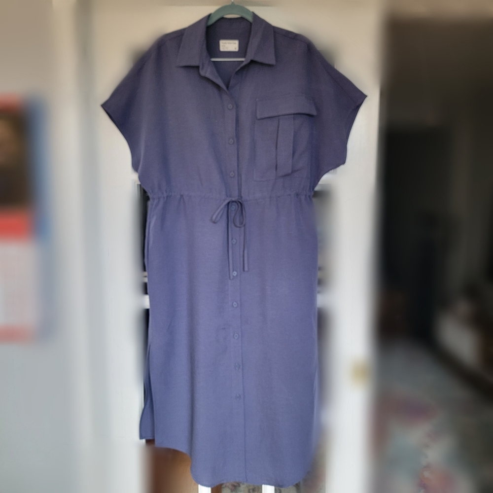 Frank And Oak Button Down Midi Dress, Size XS